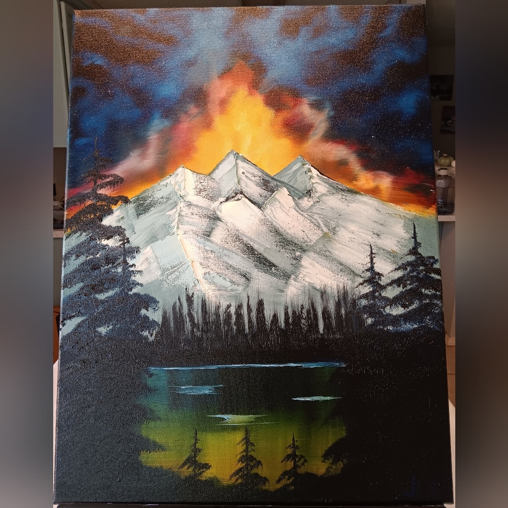 Fire In The Sky Painting